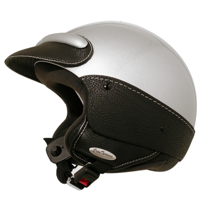 Casque moto Jet Laura Smith Style Jet platine