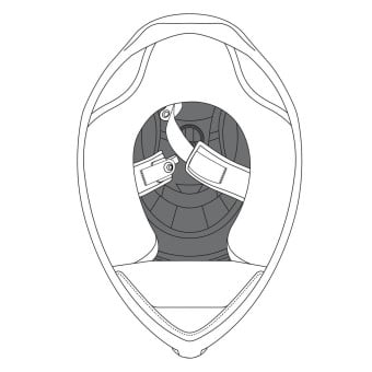 Interieur casque AGV Coiffe K1 - K1 S Interieur casque AGV Coiffe K1 - K1 S