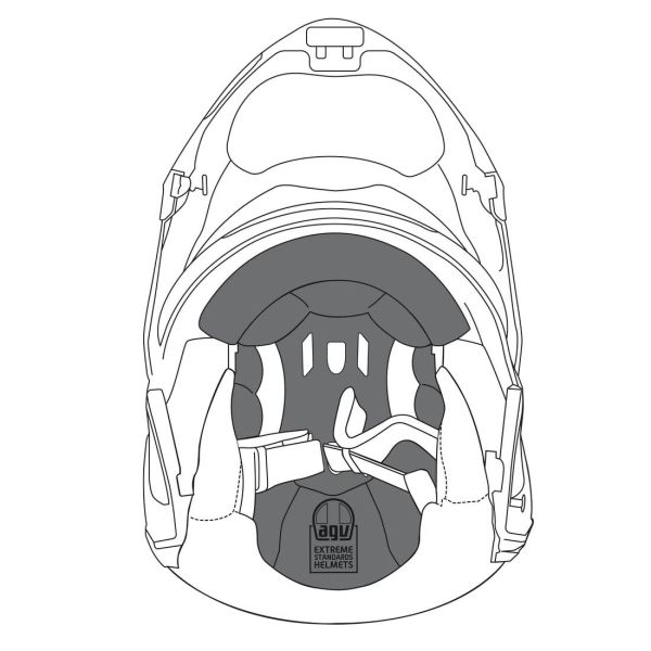 Interieur casque AGV Coiffe Sportmodular