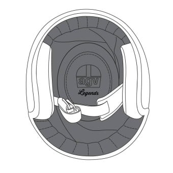 Interieur casque AGV Coiffe X70 Interieur casque AGV Coiffe X70