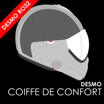 Casque ROOF Desmo RO32 Argent foncé