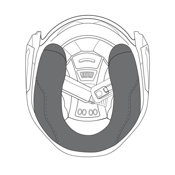 Interieur casque AGV Paire de Joues K-5 Jet