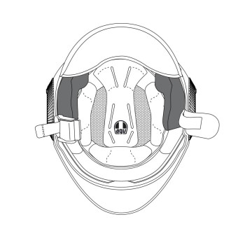 Interieur casque AGV Paire de joues Orbyt Interieur casque AGV Paire de joues Orbyt
