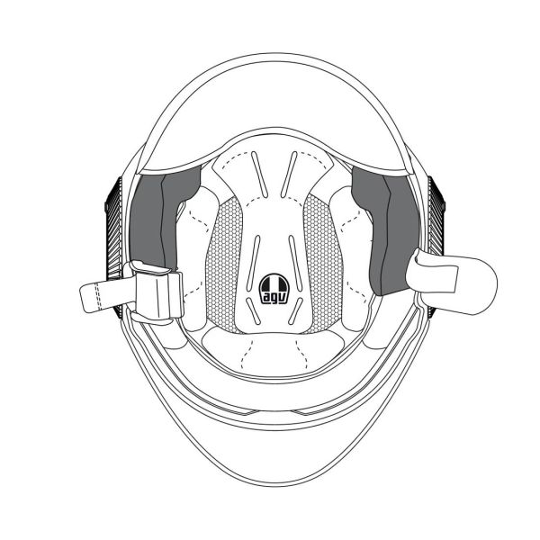 Interieur casque AGV Paire de joues Orbyt