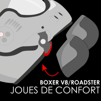 Interieur casque Roof Paire de joues Boxer V-Boxer V8-Roadster-Rats-Rider