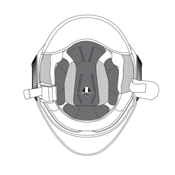 Interieur casque AGV Coiffe Orbyt
