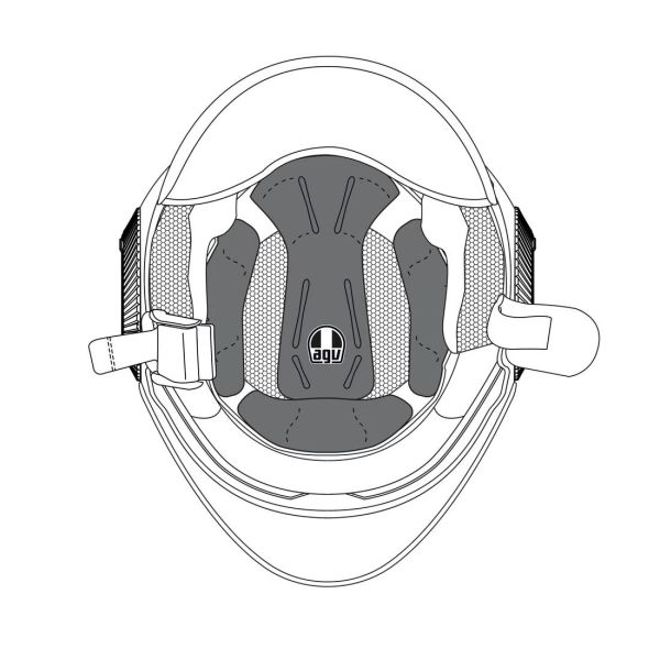 Interieur casque AGV Coiffe Orbyt