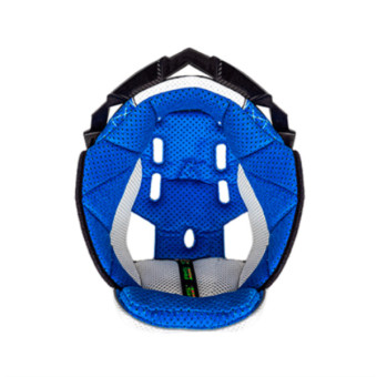 Interieur casque Airoh Coiffe Aviator 3 Bleue Interieur casque Airoh Coiffe Aviator 3 Bleue