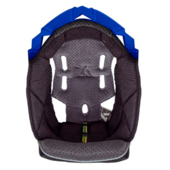 Interieur casque Airoh Coiffe Aviator 3 Grise Bleue Interieur casque Airoh Coiffe Aviator 3 Grise Bleue