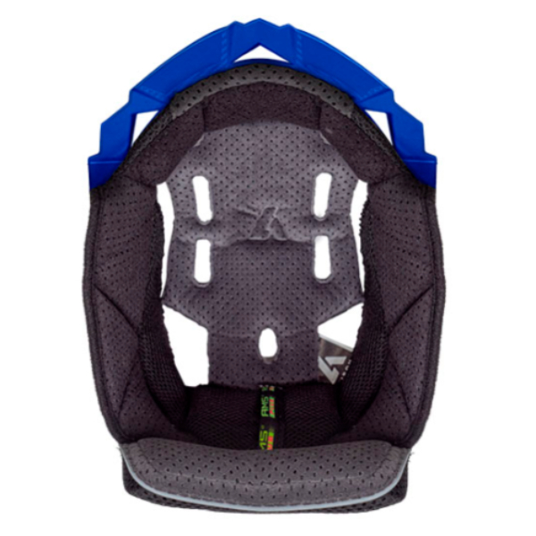 Interieur casque Airoh Coiffe Aviator 3 Grise Bleue