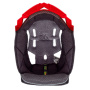 Interieur casque Airoh Coiffe Aviator 3 Grise Rouge