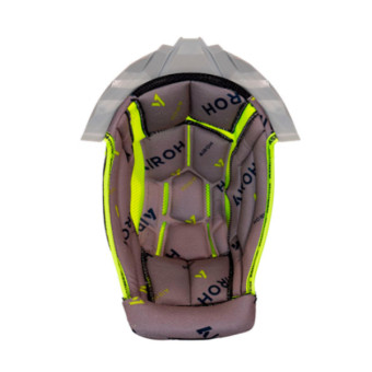 Interieur casque Airoh Coiffe Grise Support Gris Twist 3 Interieur casque Airoh Coiffe Grise Support Gris Twist 3