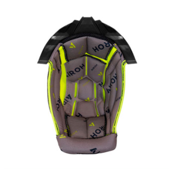 Interieur casque Airoh Coiffe Grise Support Noir Twist 3 Interieur casque Airoh Coiffe Grise Support Noir Twist 3