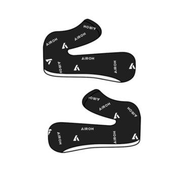 Interieur casque Airoh Paire de joues Twist 2.0 noires lettres blanches Interieur casque Airoh Paire de joues Twist 2.0 noires lettres blanches