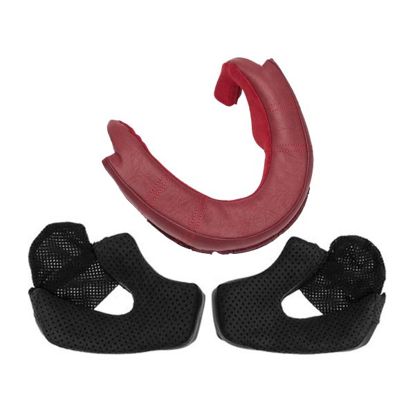 Interieur casque Bell Paire de Joues et Pare Nuque Rouge TX-501