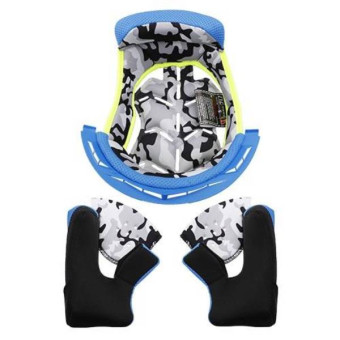 Interieur casque LS2 Interieur complet bleu Fast Evo MX437 Interieur casque LS2 Interieur complet bleu Fast Evo MX437