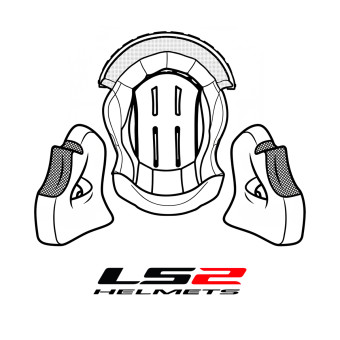 Interieur casque LS2 Interieur Complet Funny II OF622