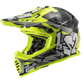 LS2 Interieur Complet Jaune Fluo Fast II Mini MX437