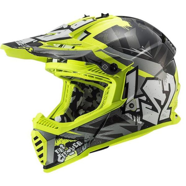 LS2 Interieur Complet Jaune Fluo Fast II Mini MX437