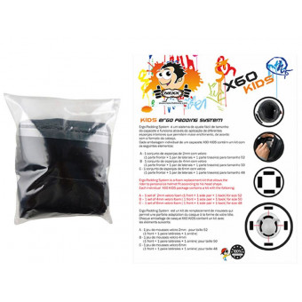 Interieur casque Nexx Ergo Padding System SX.60 Kids