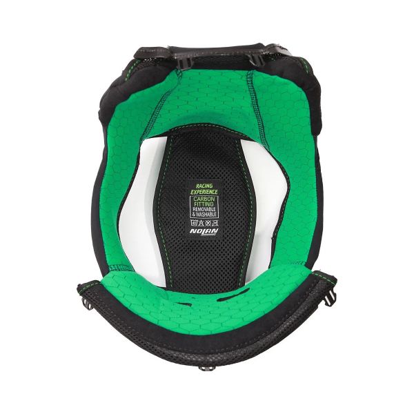 Interieur casque Nolan Coiffe Neon Green X-804 RS Ultra Carbon