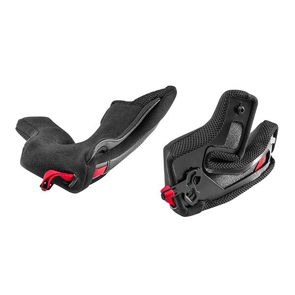 Interieur casque Nolan Paire de joues Black Red N80-8