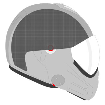 Interieur casque Roof Coiffe RO32 Desmo 3 Carbon Interieur casque Roof Coiffe RO32 Desmo 3 Carbon