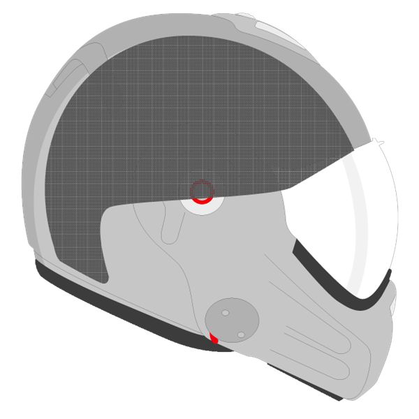 Interieur casque Roof Coiffe RO32 Desmo 3 Carbon