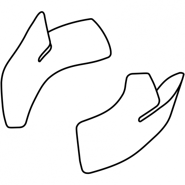 Interieur casque Roof Paire de joues RO200 Carbon ECE 22.06