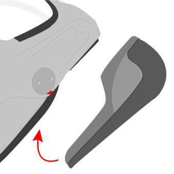 Interieur casque Roof Paire de Joues RO32 Desmo 3 Carbon