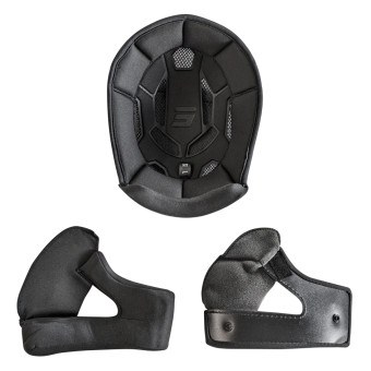 Interieur casque SHOT Interieur complet Furious Black 2.0 Interieur casque SHOT Interieur complet Furious Black 2.0