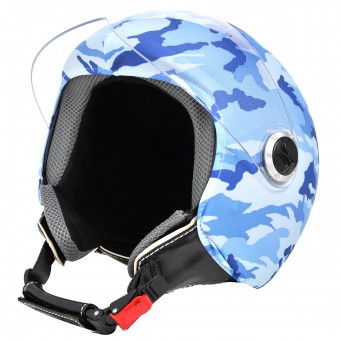 Personnalisation casque Helmetdress Blue Camouflage Personnalisation casque Helmetdress Blue Camouflage