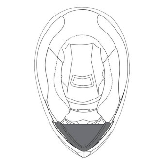 Pièces détachées casque AGV Bavette K3 SV Pièces détachées casque AGV Bavette K3 SV