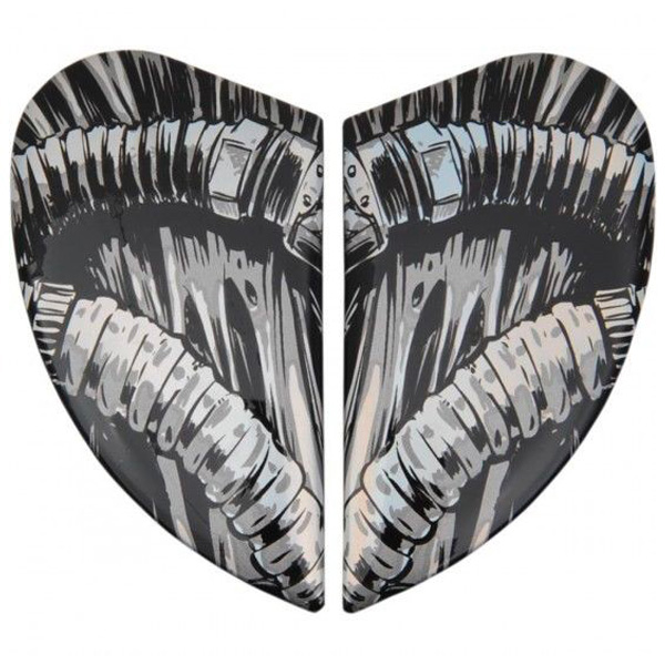 Pices dtaches casque ICON Cache Plaque Pivot Airmada Bioskull Chrome