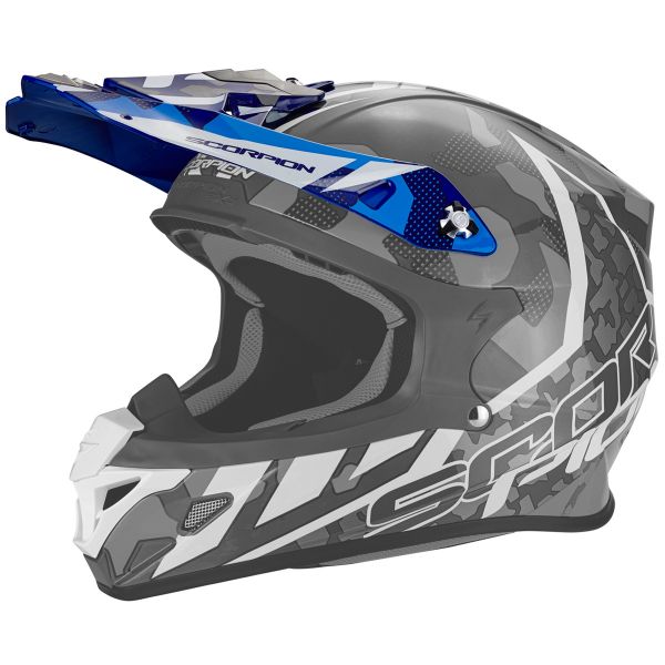 Pices dtaches casque Scorpion Casquette VX-21 Furio Blue White