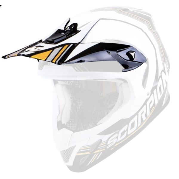 Pices dtaches casque Scorpion Casquette VX-20 Air Spot Noir Blanc