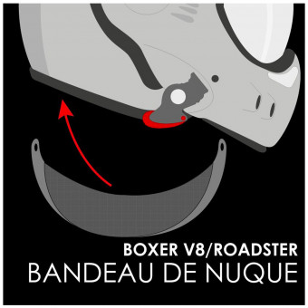 Pièces détachées casque Roof Pare-Nuque Boxer V - V8 Pièces détachées casque Roof Pare-Nuque Boxer V - V8