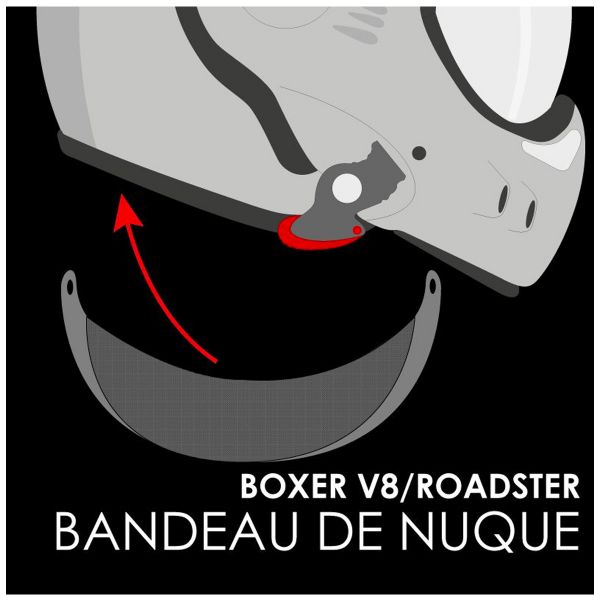 Pices dtaches casque Roof Pare-Nuque Boxer V - V8