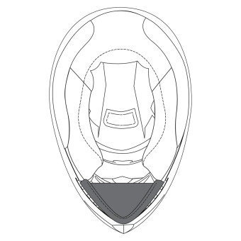 Pièces détachées casque AGV Bavette K3 Pièces détachées casque AGV Bavette K3