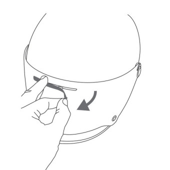 Pièces détachées casque AGV Couvre ventilation ecran X3000 Pièces détachées casque AGV Couvre ventilation ecran X3000