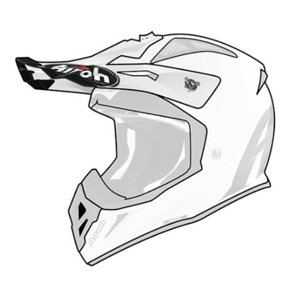 Pices dtaches casque Airoh Casquette Aviator Ace White