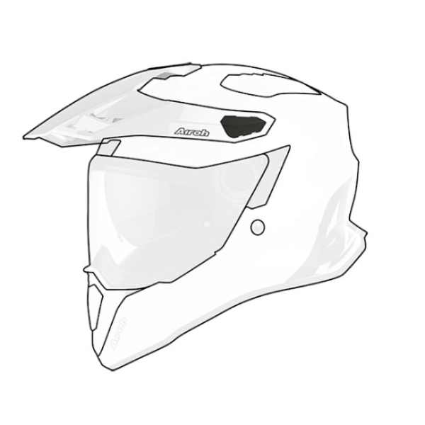 Pices dtaches casque Airoh Casquette Commander