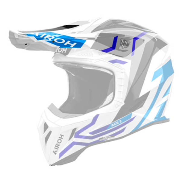 Pices dtaches casque Airoh Casquette Aviator Ace 2 Ground blue gloss