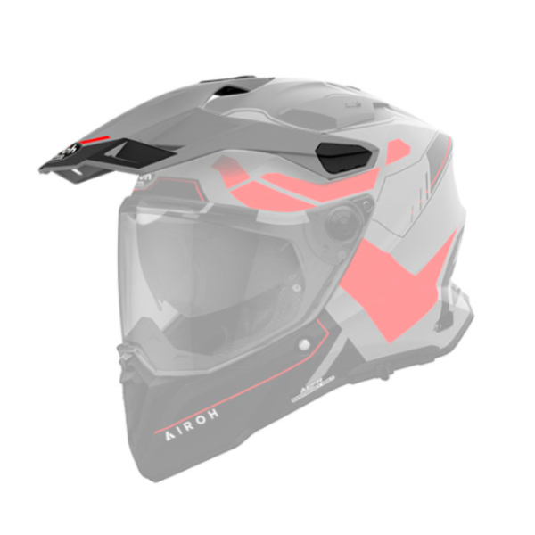 Pices dtaches casque Airoh Casquette Commander 2 Reveal red fluo matt