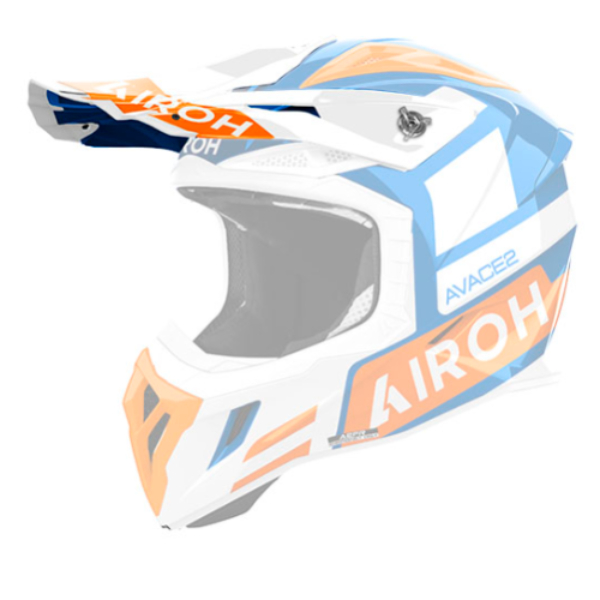 Pices dtaches casque Airoh Casquette Aviator Ace 2 Sake orange gloss