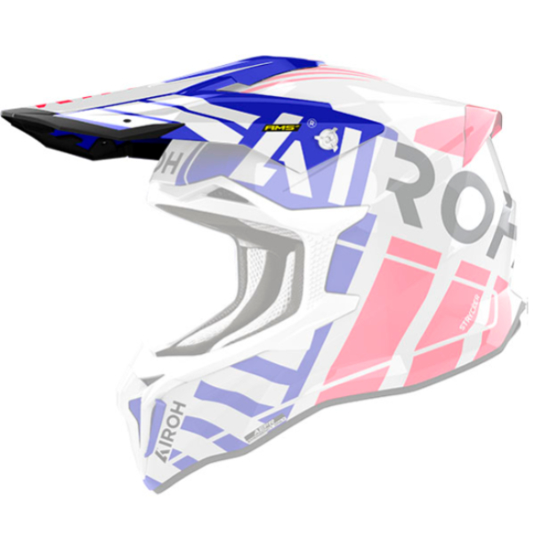Pi�ces d�tach�es casque Airoh Casquette Strycker Brave blue red gloss