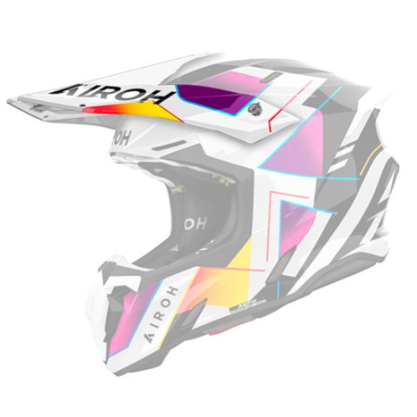 Pices dtaches casque Airoh Casquette Twist 3 Rainbow gloss