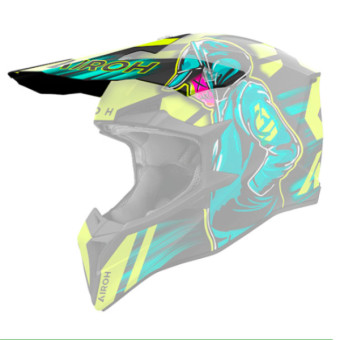 Pièces détachées casque Airoh Casquette Wraaap Cyber yellow matt Pièces détachées casque Airoh Casquette Wraaap Cyber yellow matt