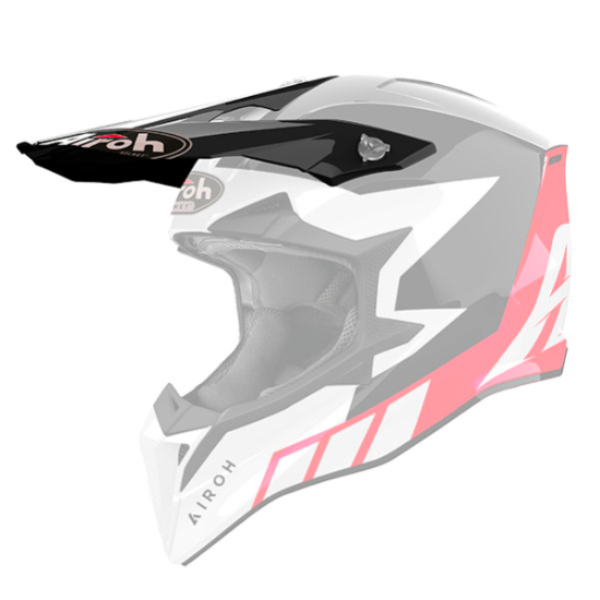 Pices dtaches casque Airoh Casquette Wraaap Reloaded red gloss