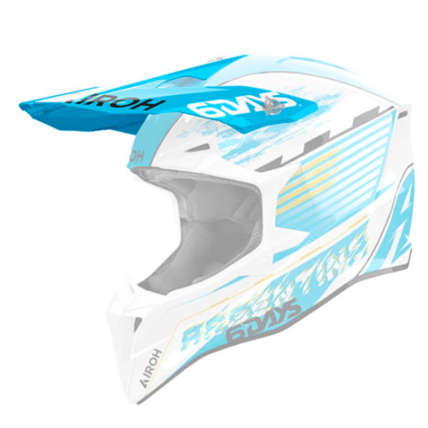 Pices dtaches casque Airoh Casquette Wraaap Six days Argentina 2023